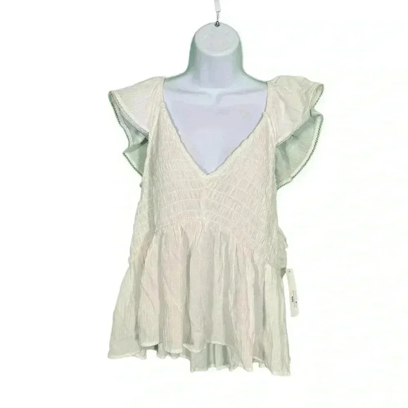 Wallflower Women's 2X White Short Sleeve Alessia Top New with Tags - Picture 1 of 9